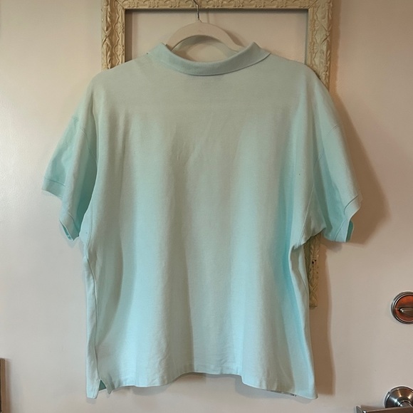 PATAGONIA | Vintage Light Blue Polo Cotton Short Sleeve Shirt - Picture 9 of 16
